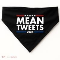Mean Tweets Trump Election 2024 USA-Made Doggie Bandana thumb 0