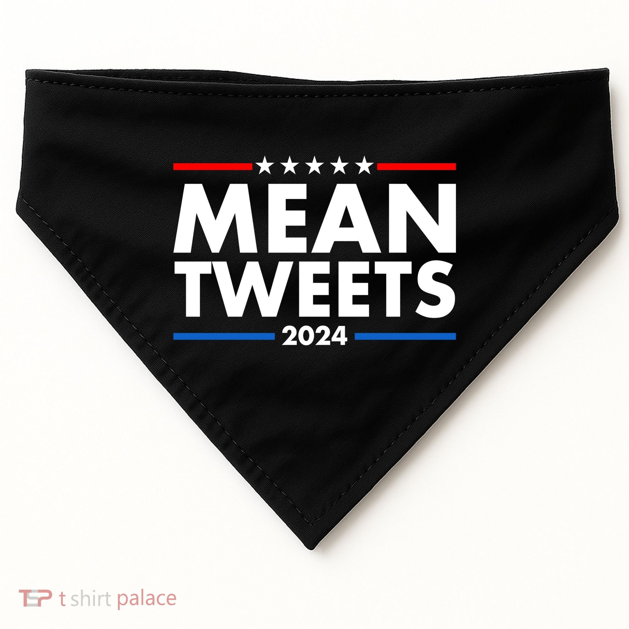 Mean Tweets Trump Election 2024 USA-Made Doggie Bandana