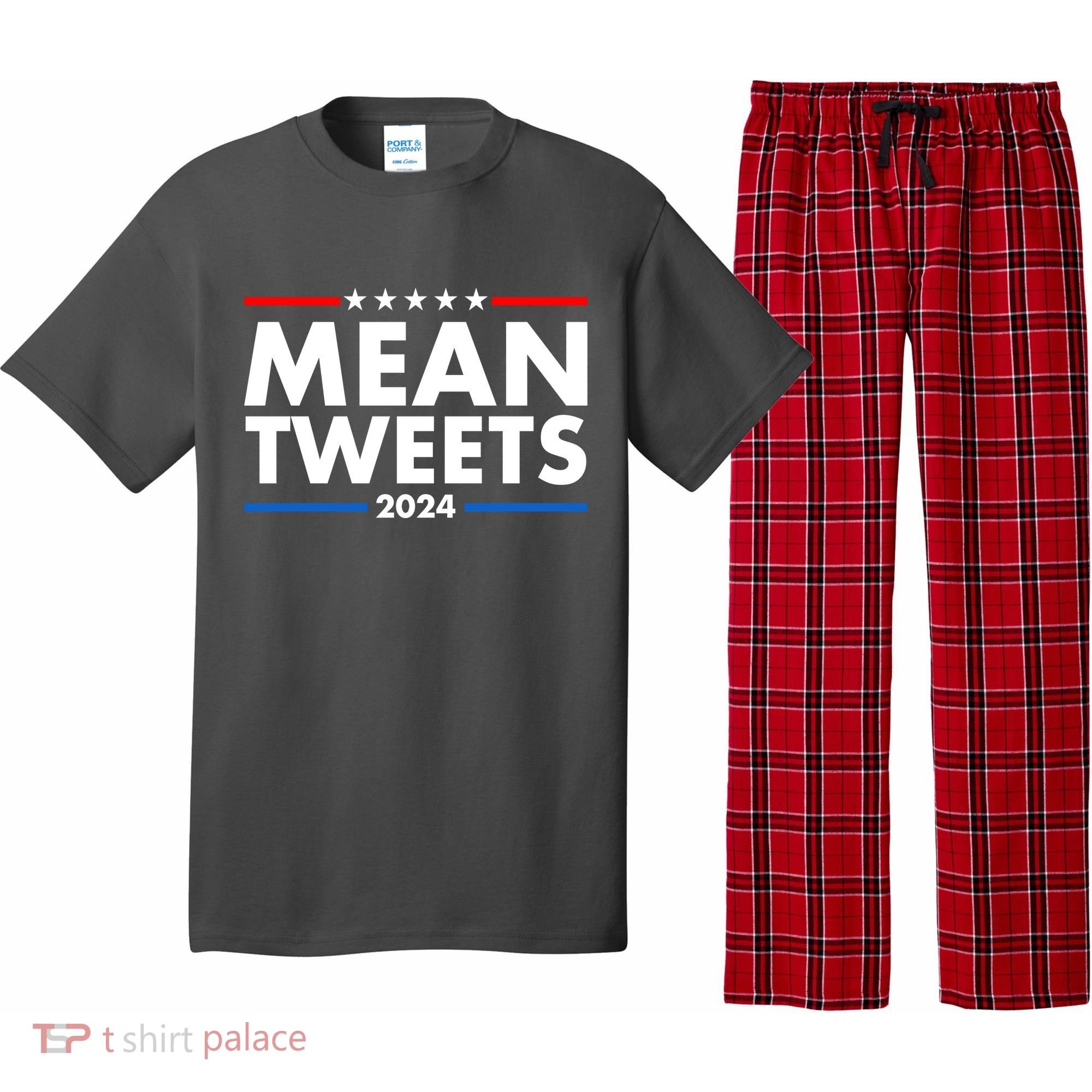 Mean Tweets Trump Election 2024 Pajama Set