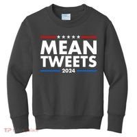 Mean Tweets Trump Election 2024 Kids Sweatshirt thumb 0