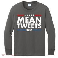 Mean Tweets Trump Election 2024 Kids Long Sleeve Shirt thumb 0