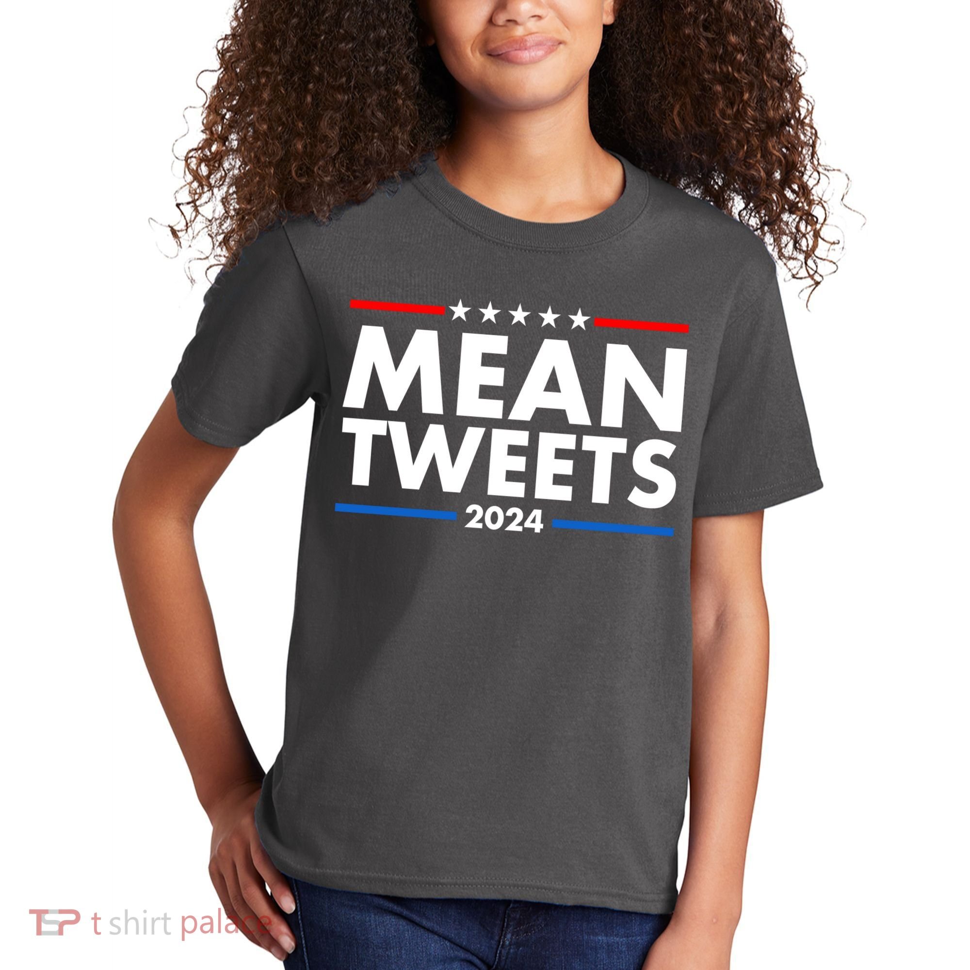 Mean Tweets Trump Election 2024 Kids T-Shirt