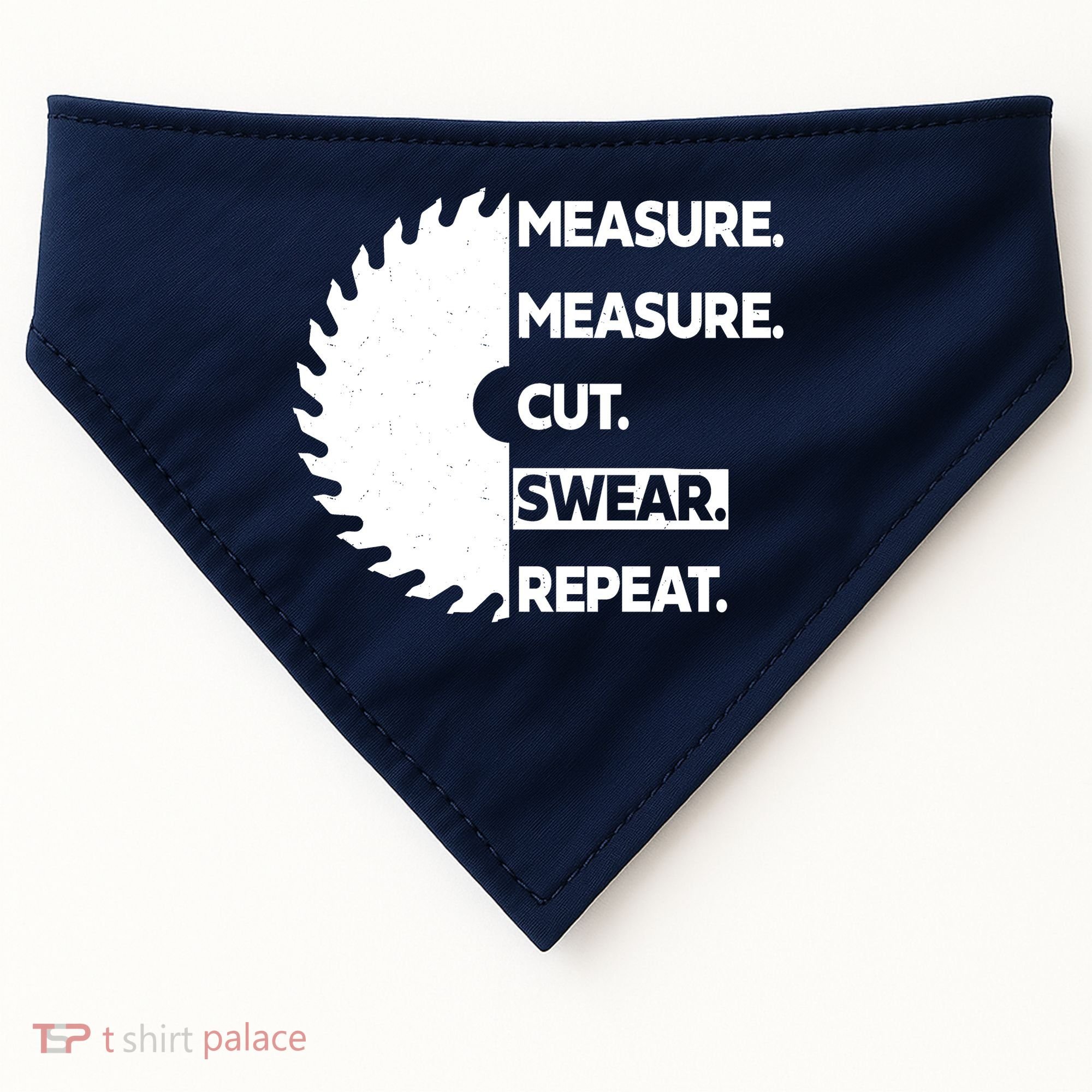 Measure Measure Cut Swear USA-Made Doggie Bandana