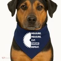 Measure Measure Cut Swear USA-Made Doggie Bandana thumb 1