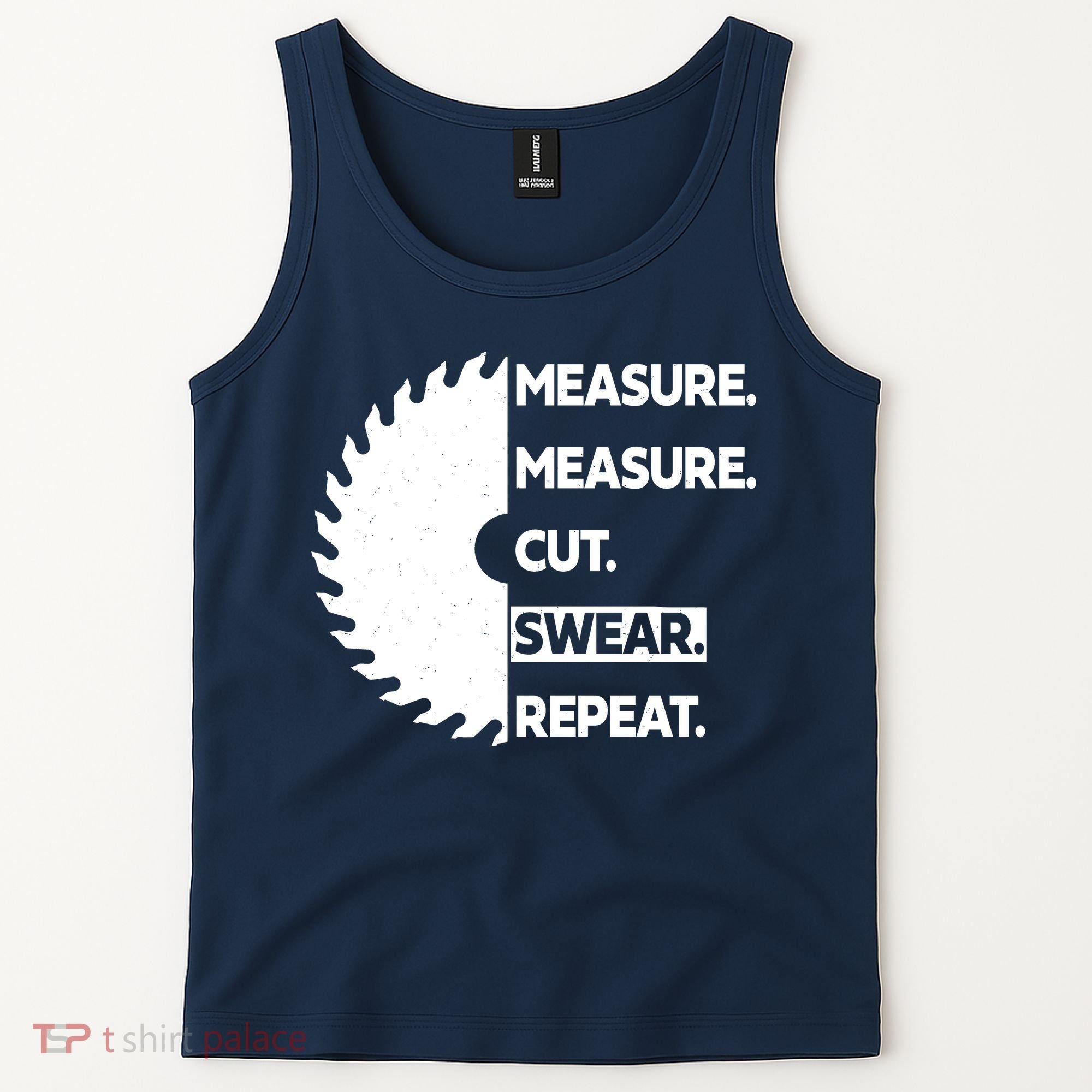 Measure Measure Cut Swear Tank Top