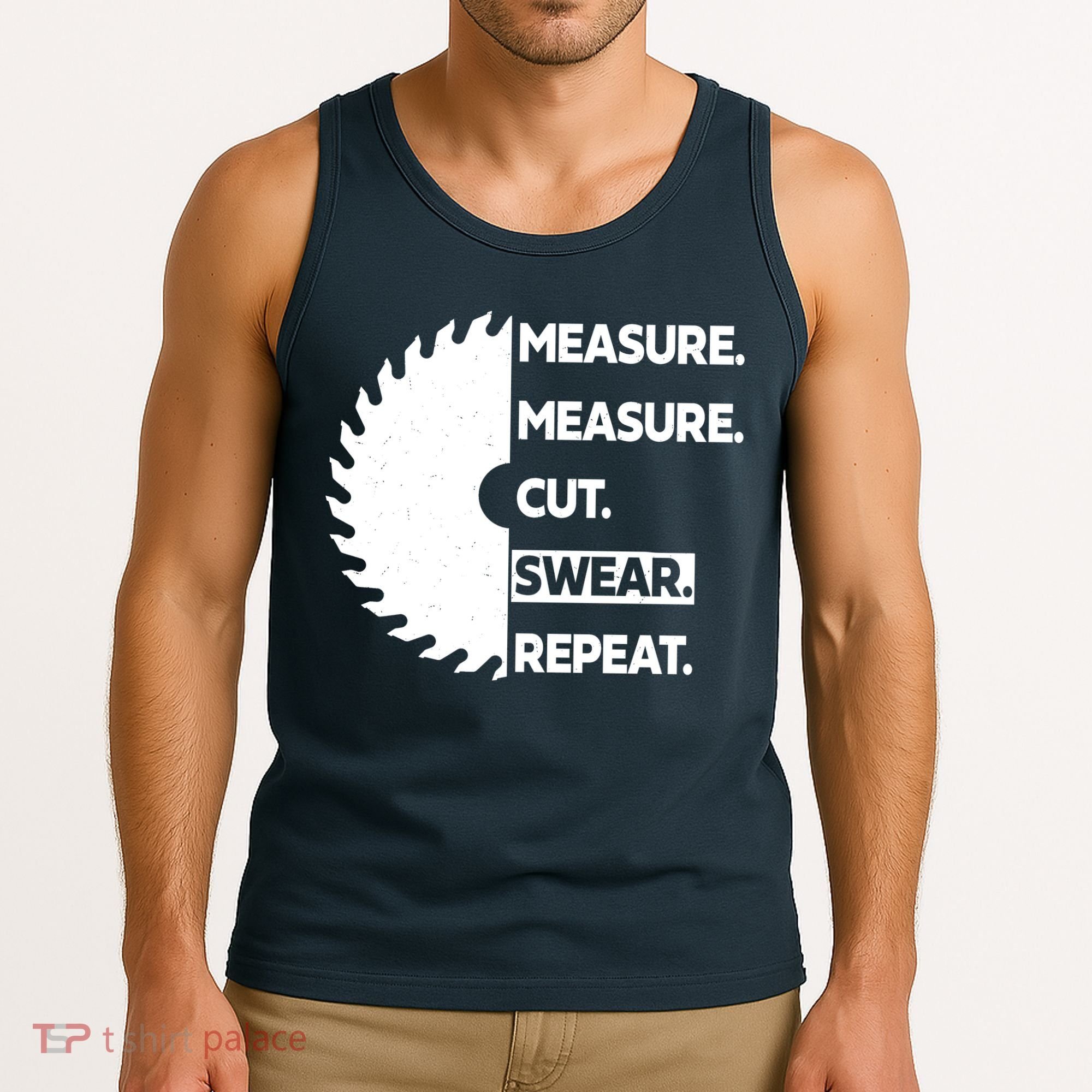 Measure Measure Cut Swear Tank Top