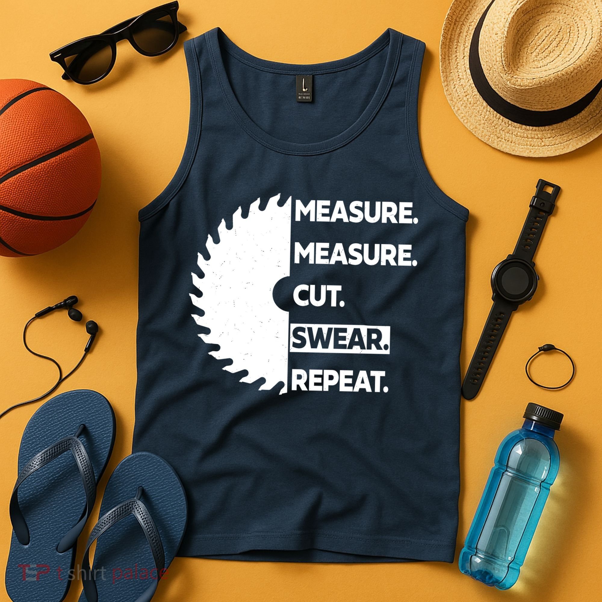 Measure Measure Cut Swear Tank Top