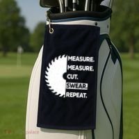 Measure Measure Cut Swear Golf Towel thumb 2