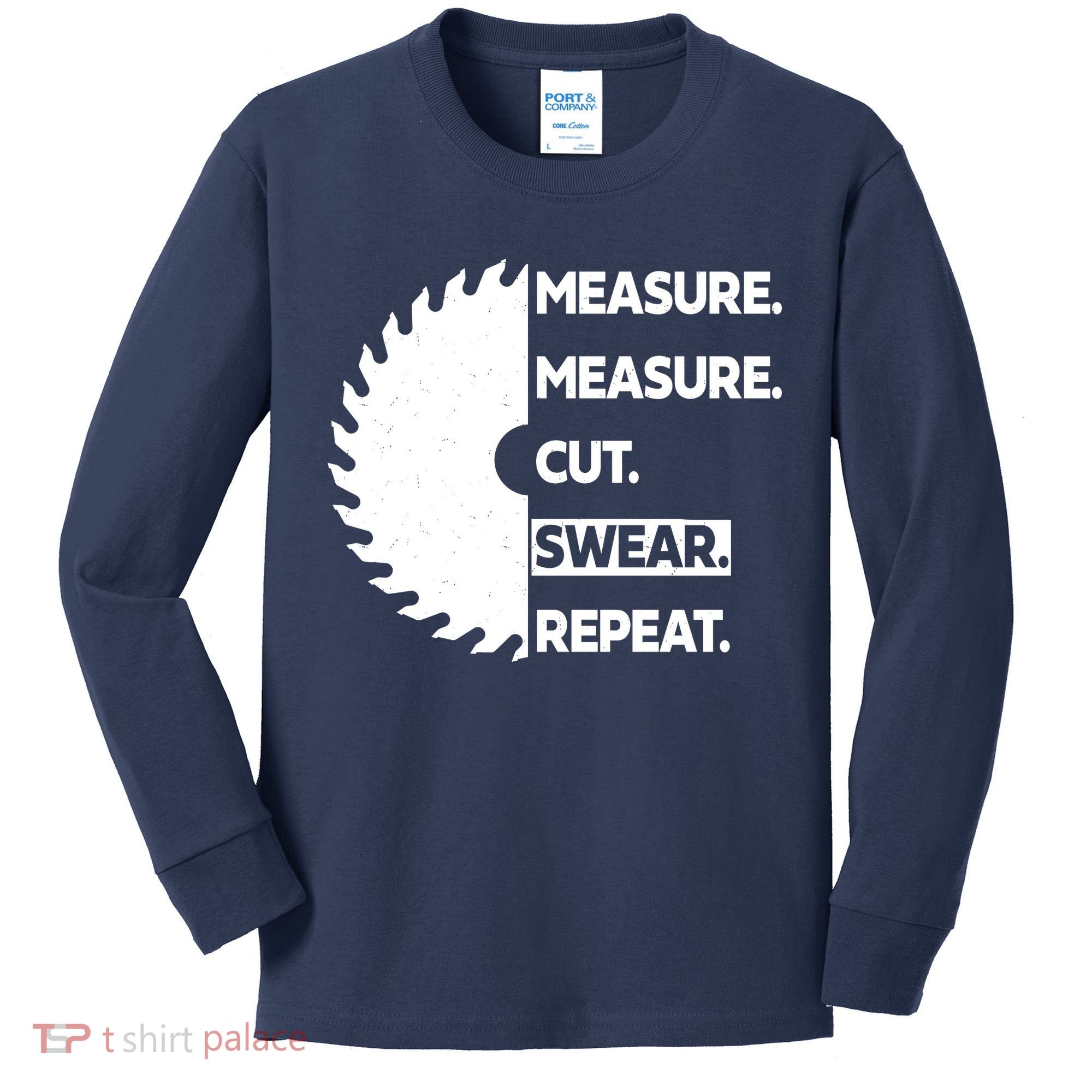Measure Measure Cut Swear Kids Long Sleeve Shirt