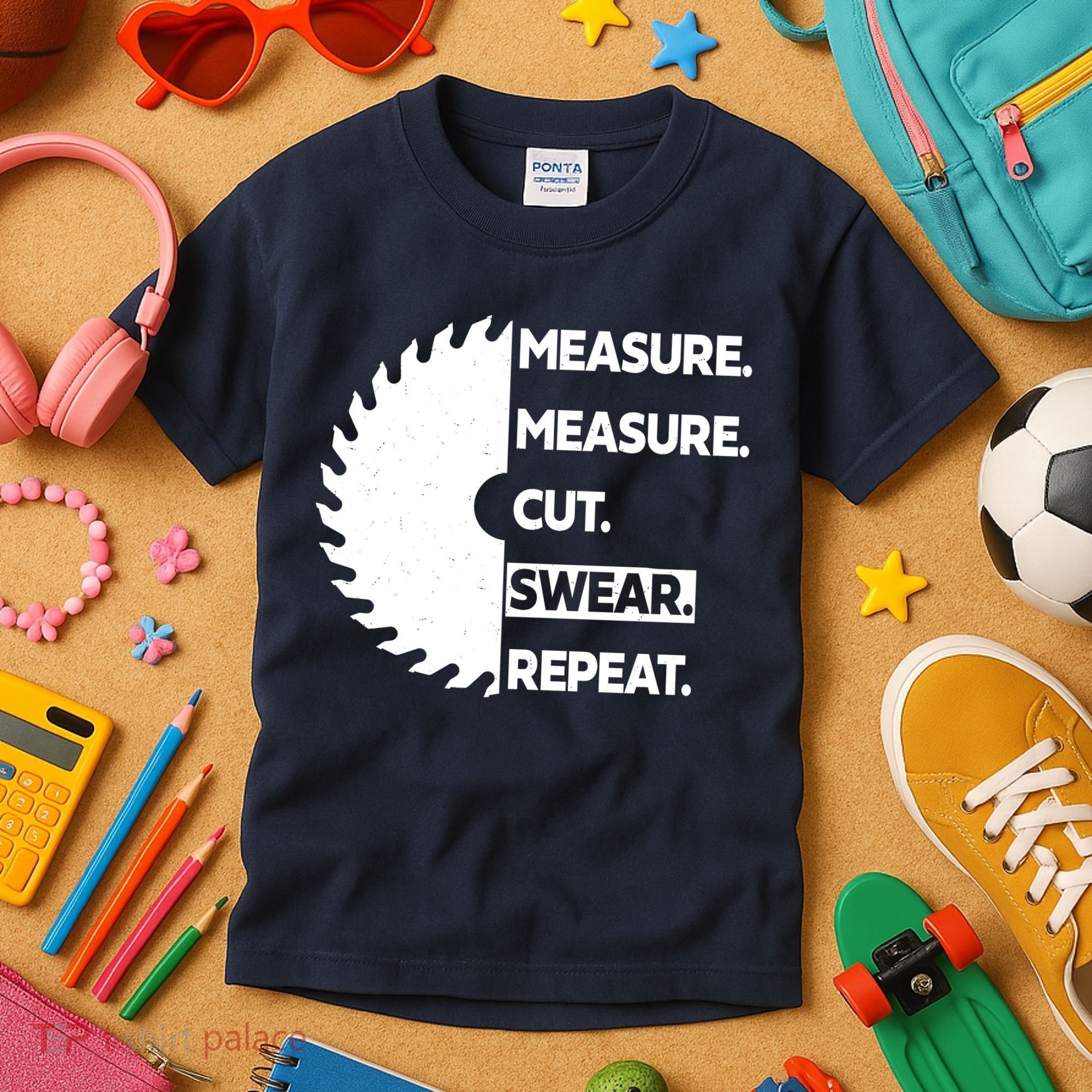 Measure Measure Cut Swear Kids T-Shirt