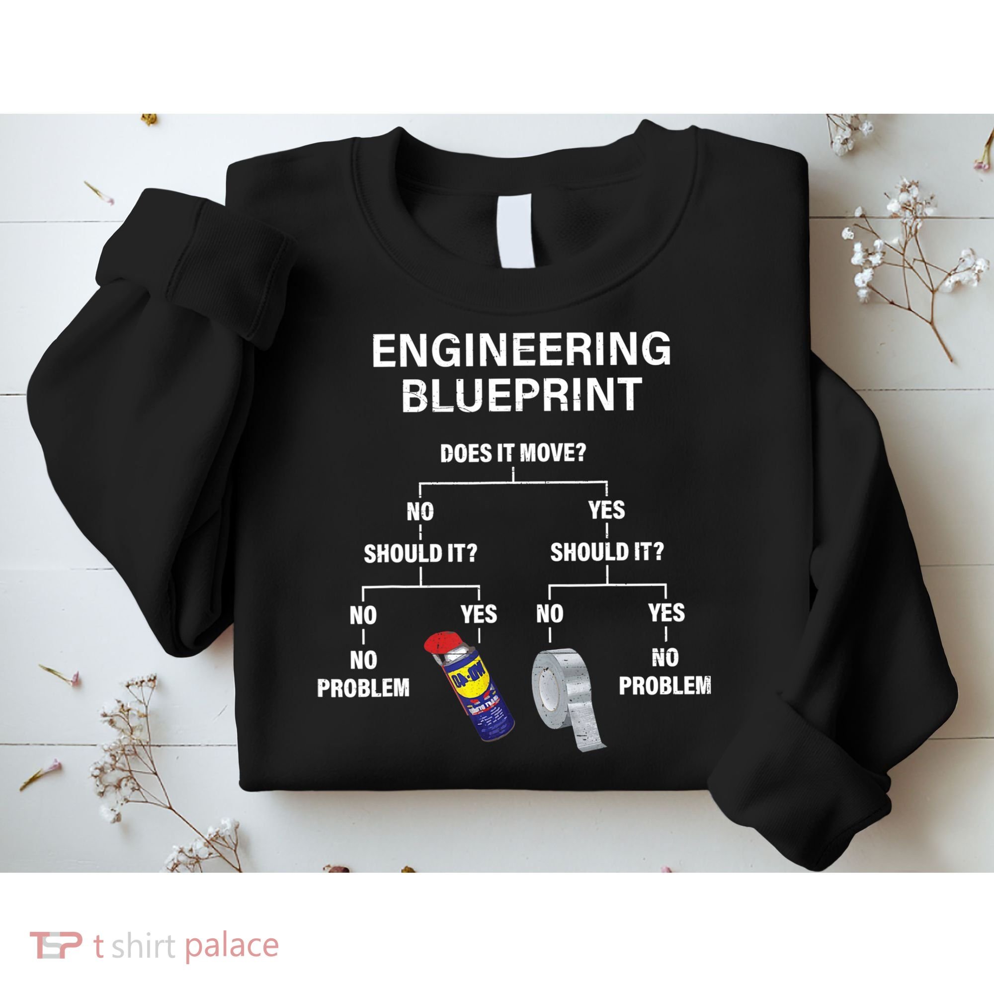 My Engineering Blueprint Funny Engineer TShirt Sweatshirt