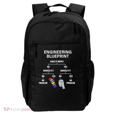 My Engineering Blueprint Funny Engineer TShirt Backpack