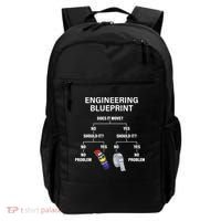 My Engineering Blueprint Funny Engineer TShirt Backpack thumb 0