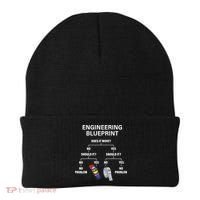 My Engineering Blueprint Funny Engineer TShirt Beanie thumb 0