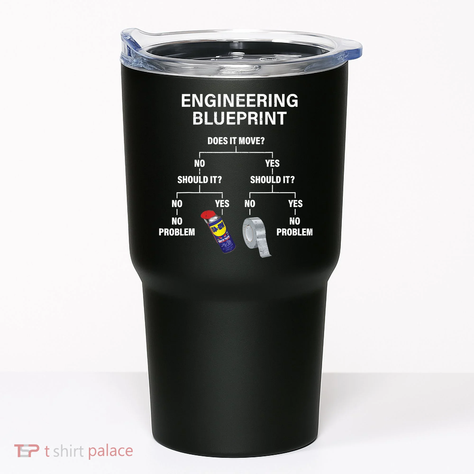 My Engineering Blueprint Funny Engineer TShirt Tumbler