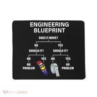 My Engineering Blueprint Funny Engineer TShirt Mousepad thumb 0