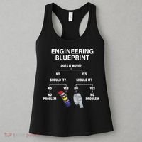 My Engineering Blueprint Funny Engineer TShirt Women's Tank Top thumb 3