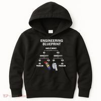 My Engineering Blueprint Funny Engineer TShirt Kids Hoodie thumb 0