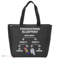 My Engineering Blueprint Funny Engineer TShirt Tote Bag thumb 0