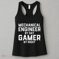 Mechanical Engineer By Day Gamer By Night Meme For Engineers Women's Tank Top thumb 3