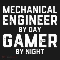 Mechanical Engineer By Day Gamer By Night Meme For Engineers PosiCharge Competitor Tank thumb 2