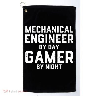 Mechanical Engineer By Day Gamer By Night Meme For Engineers Golf Towel