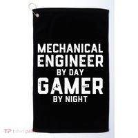 Mechanical Engineer By Day Gamer By Night Meme For Engineers Golf Towel thumb 0