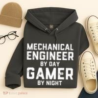 Mechanical Engineer By Day Gamer By Night Meme For Engineers Hoodie thumb 4