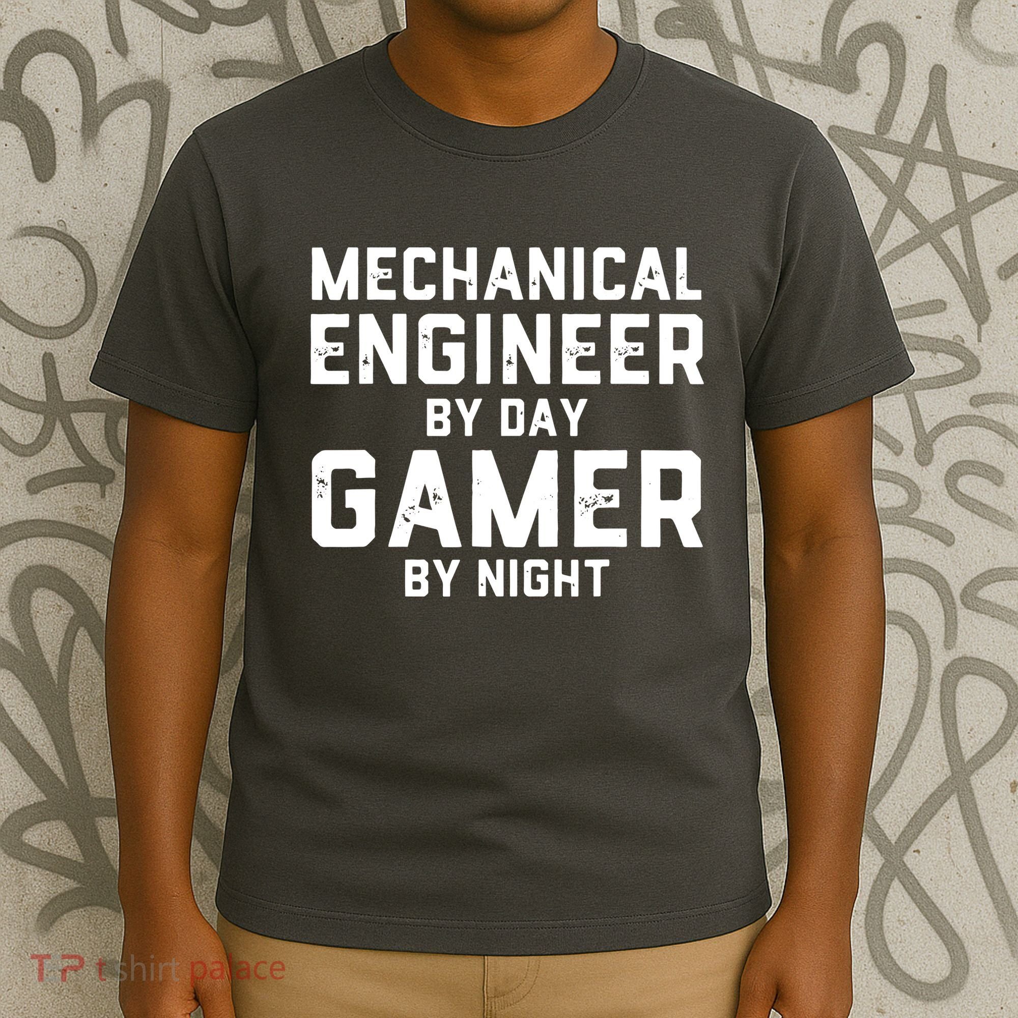 Mechanical Engineer By Day Gamer By Night Meme For Engineers T-Shirt