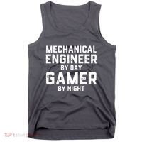 Mechanical Engineer By Day Gamer By Night Meme For Engineers Tank Top thumb 0