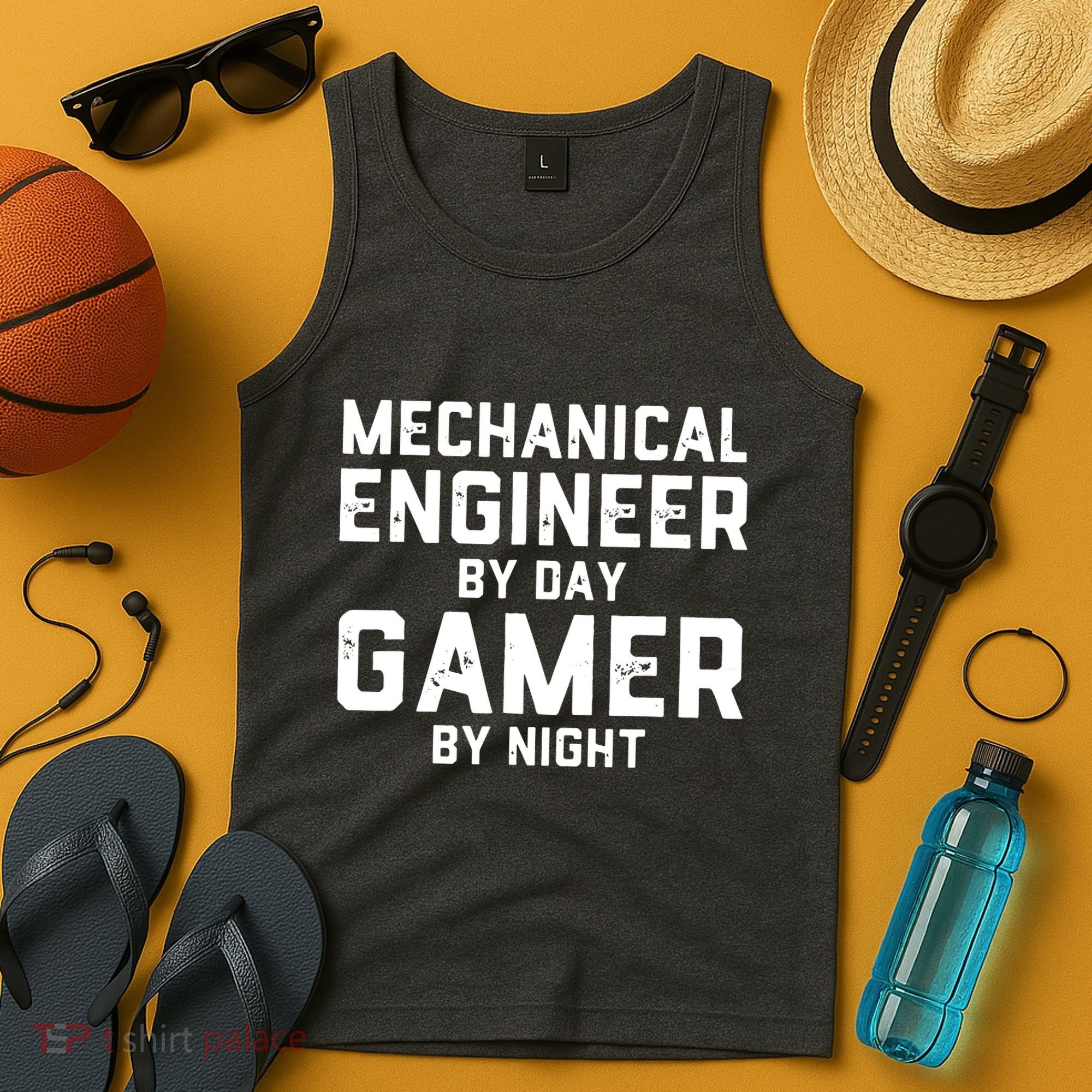 Mechanical Engineer By Day Gamer By Night Meme For Engineers Tank Top