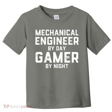 Mechanical Engineer By Day Gamer By Night Meme For Engineers Toddler T-Shirt