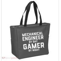 Mechanical Engineer By Day Gamer By Night Meme For Engineers Tote Bag thumb 2
