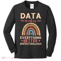 Makes Everything Better Academic Data Instructional Coach Kids Long Sleeve Shirt thumb 0