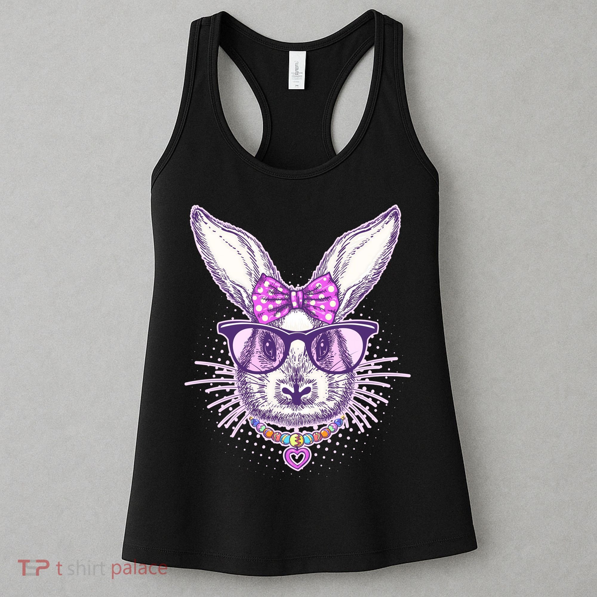 Miss Easter Bunny Matching Family Couple Women's Tank Top