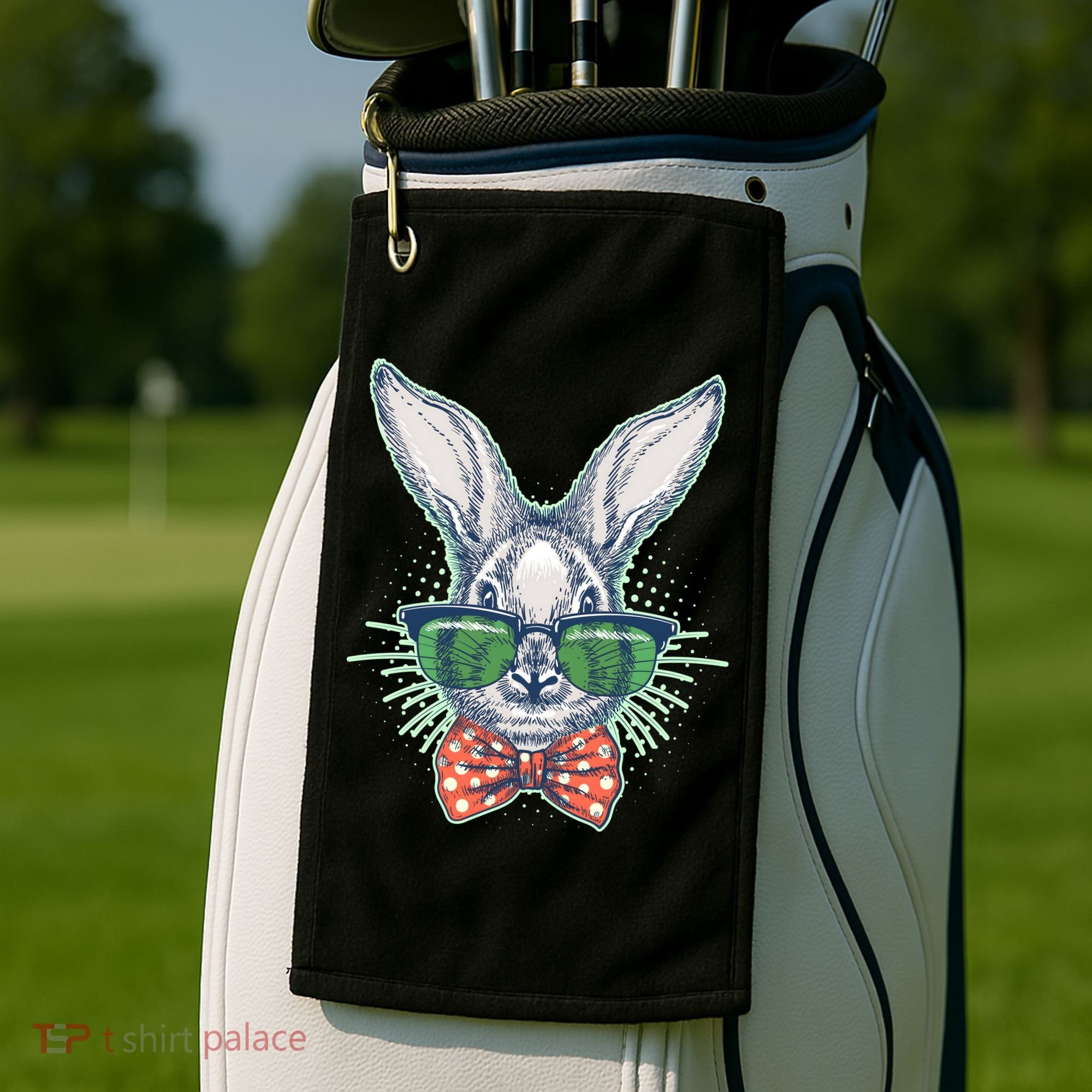 Mister Easter Bunny Matching Family Couple Golf Towel