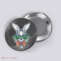 Mister Easter Bunny Matching Family Couple Button thumb 0