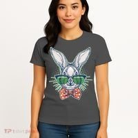 Mister Easter Bunny Matching Family Couple Women's T-Shirt thumb 4
