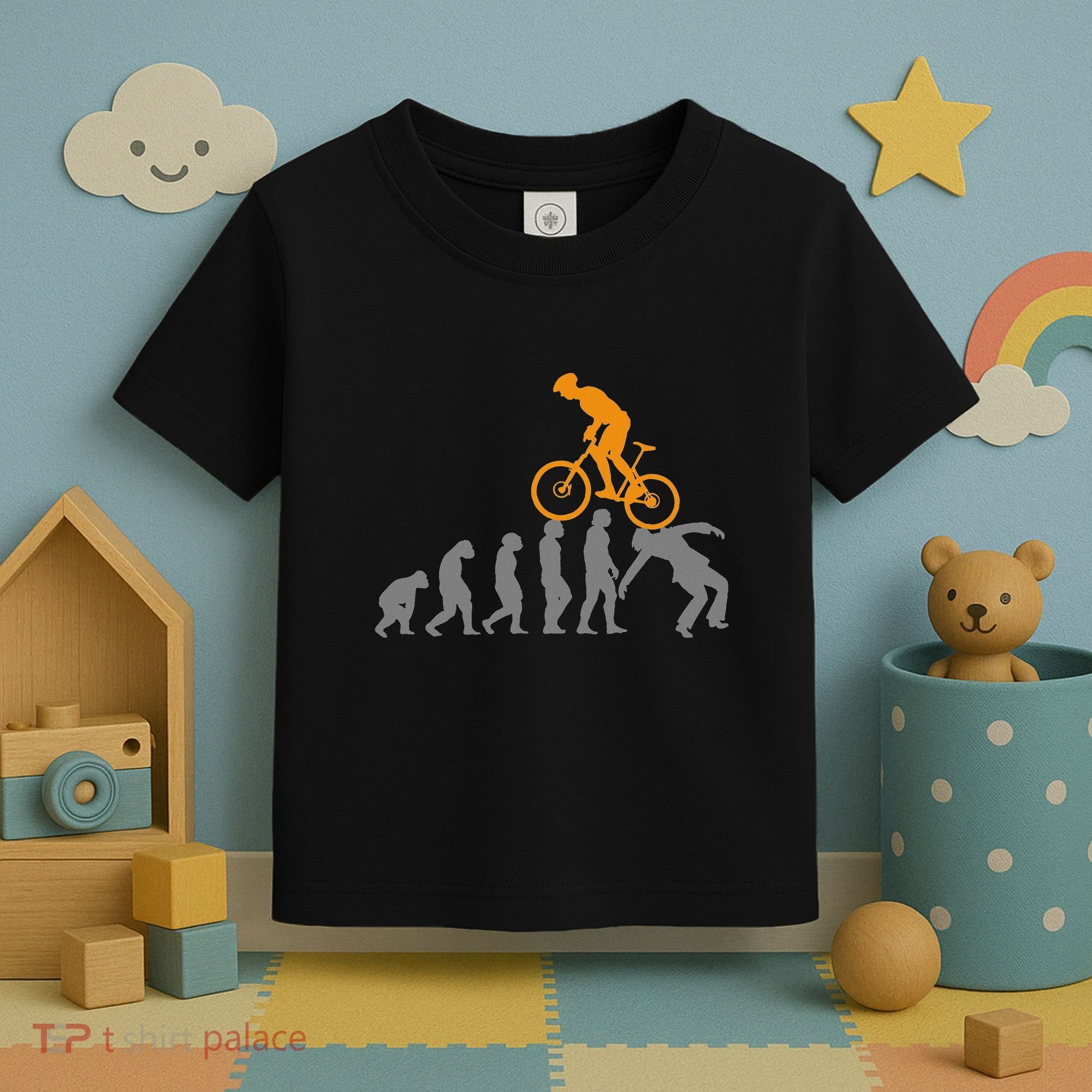 Mtb Evolution Bike Mountain Accessories Bicycle Toddler T-Shirt