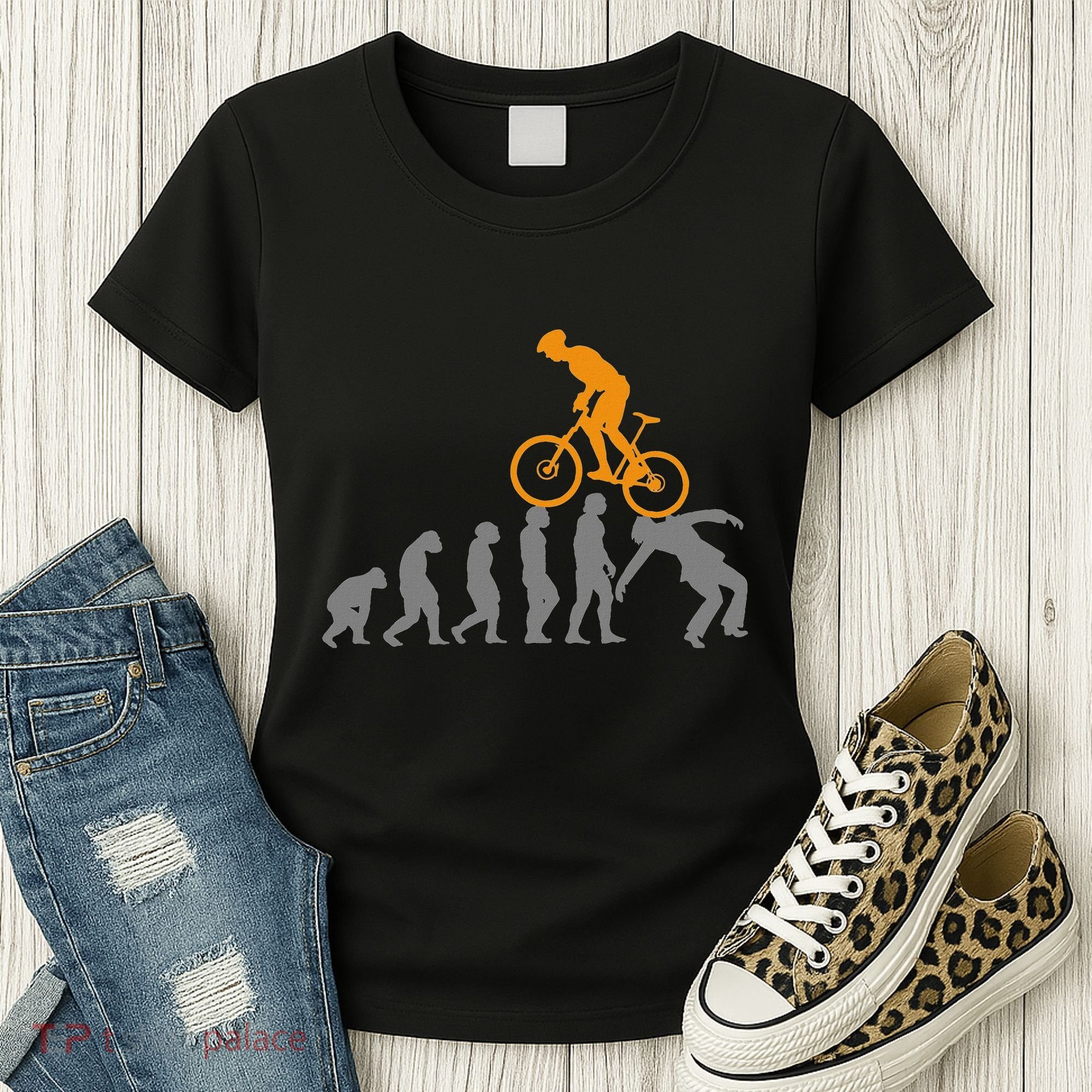 Mtb Evolution Bike Mountain Accessories Bicycle Women's T-Shirt