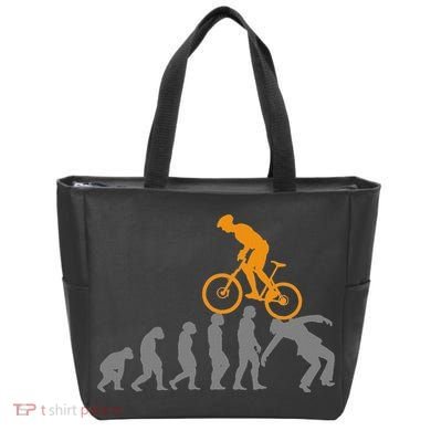 Mtb Evolution Bike Mountain Accessories Bicycle Tote Bag