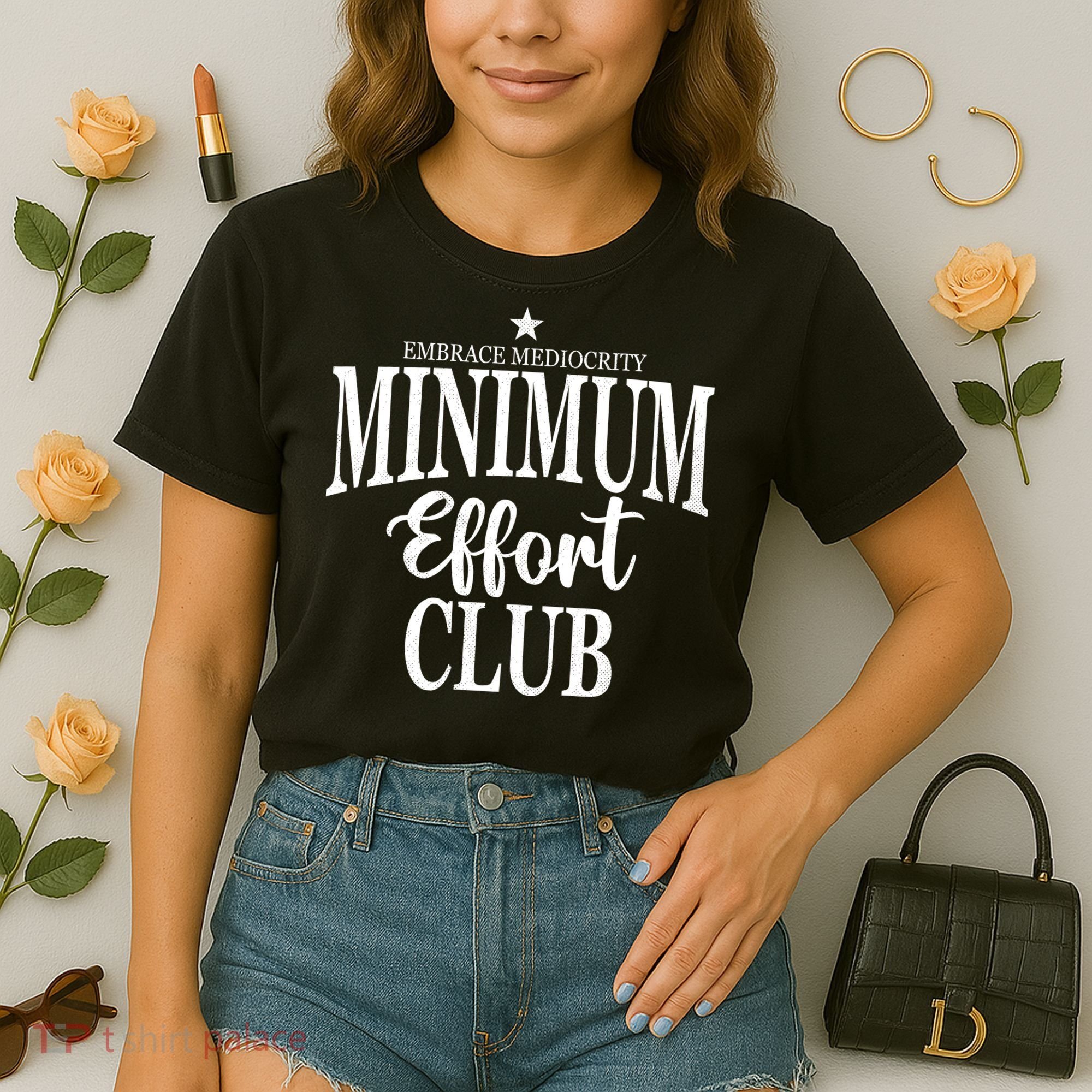 Medium Effort Club Embrace Mediocrity Comfort Colors Boxy T-Shirt