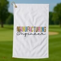Manufacturing Engineer Cute Gift Golf Towel thumb 1