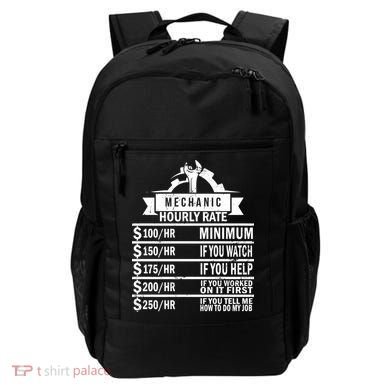 Mechanic Hourly Rate Backpack