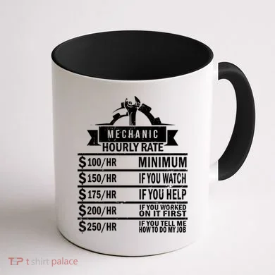 Mechanic Hourly Rate Coffee Mug back