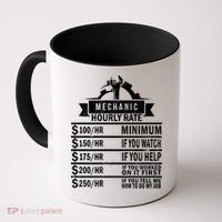 Mechanic Hourly Rate Coffee Mug thumb 0