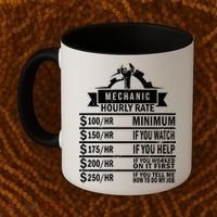 Mechanic Hourly Rate Coffee Mug thumb 2