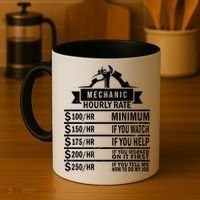 Mechanic Hourly Rate Coffee Mug thumb 4