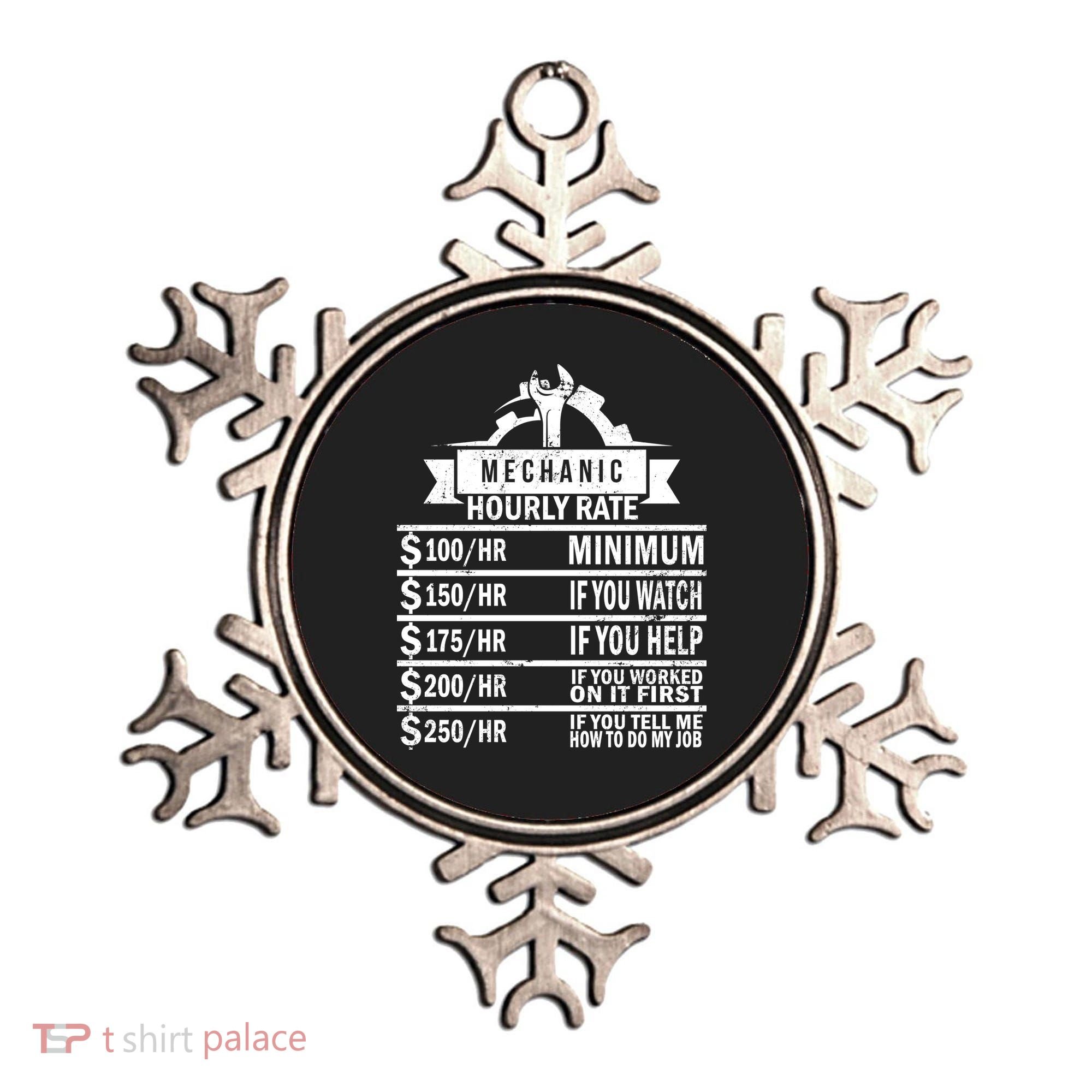 Mechanic Hourly Rate Ornament