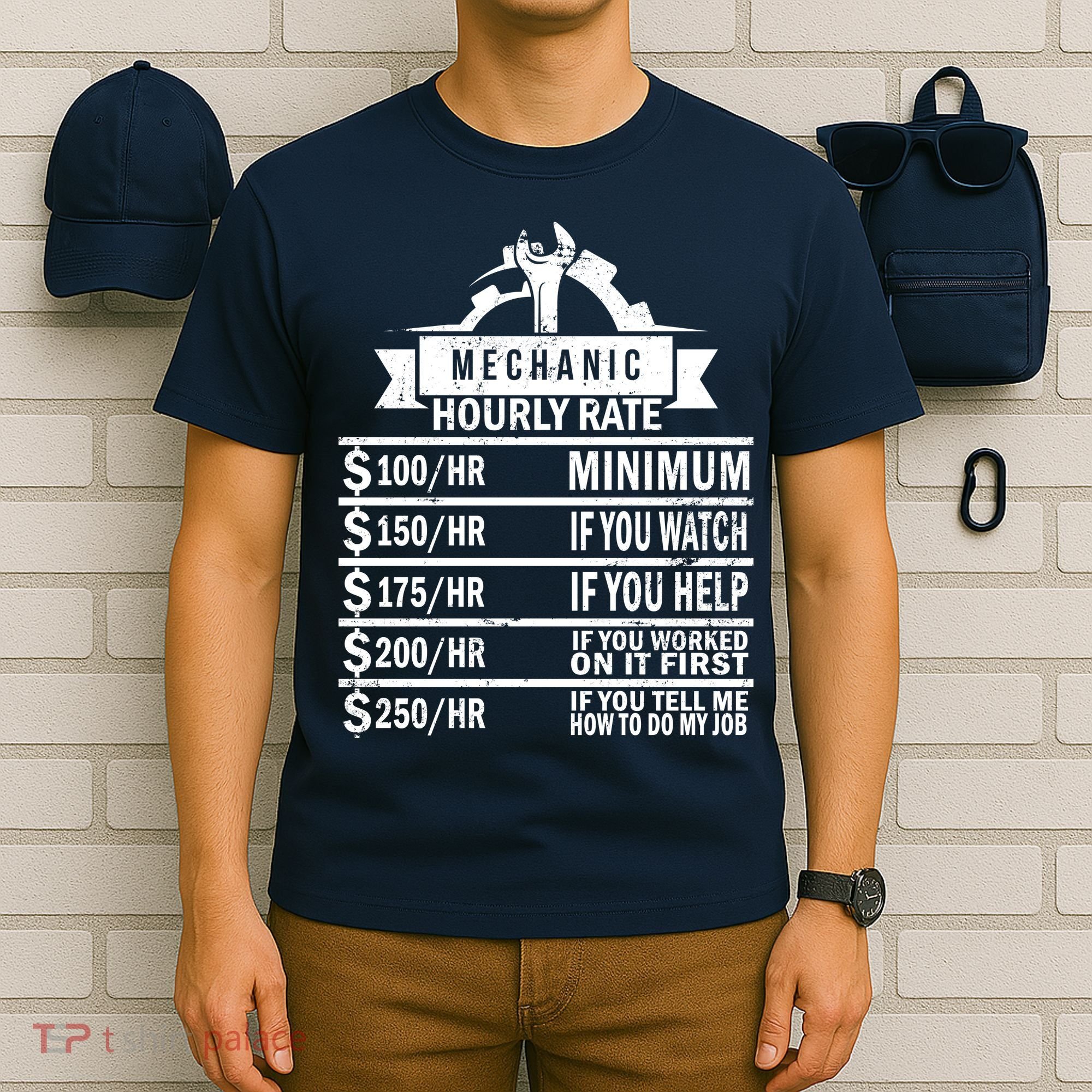 Mechanic Hourly Rate T-Shirt